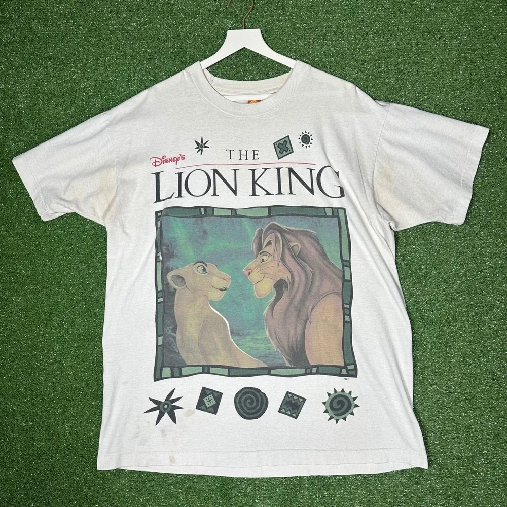 Vintage 90s‎ The Lion King Promo T Shirt Simba Nala Disney Jerry Leigh XL OSFA